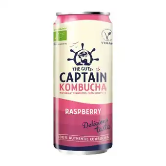 ALDI Captain kombucha framboesa biológico promoção
