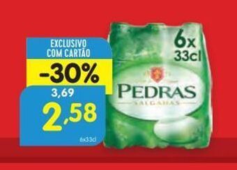 Minipreço Água pedras promoção