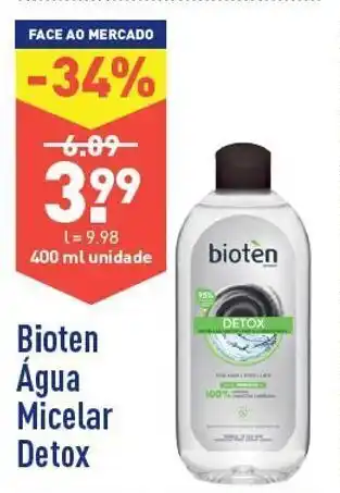 ALDI Desmaquilhante bioten promoção