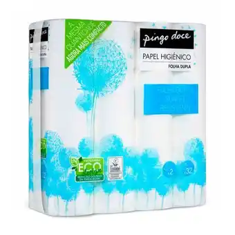 Pingo Doce Papel higiénico folha dupla ecolabel pingo doce - 32 rolos promoção