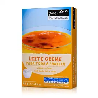 Pingo Doce Leite creme pingo doce promoção