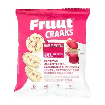 Pingo Doce Tortitas de lentilhas beterraba e cenoura craaks fruut promoção