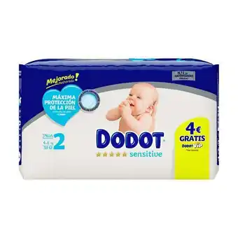 Pingo Doce Fraldas sensitive tamanho 2 (4-8kg) dodot - 39 un promoção