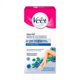 Pingo Doce Bandas depilatórias cera fria corpo pele sensível veet promoção
