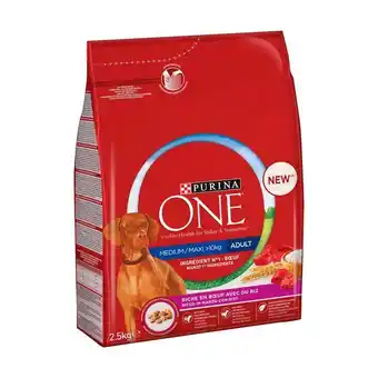 Pingo Doce Ração seca para cão adulto médio/maxi sabor vaca purina one promoção