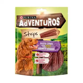 Pingo Doce Snack para cão de carne com veado strips adventuros promoção
