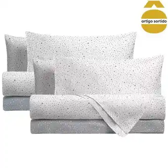 Hôma Jogo de cama de casal sistema letto 240x290cm promoção