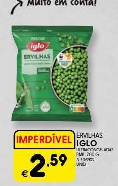 Meu Super Ervilhas verdes iglo promoção