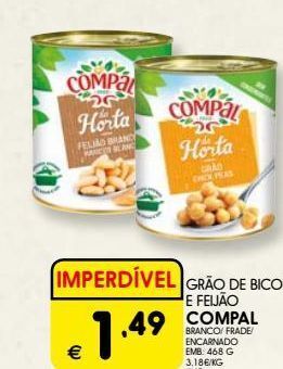 Meu Super Grão de bico compal promoção