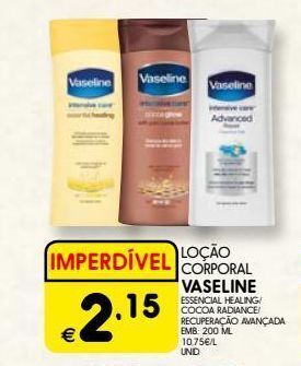 Meu Super Loção hidratante vaseline promoção