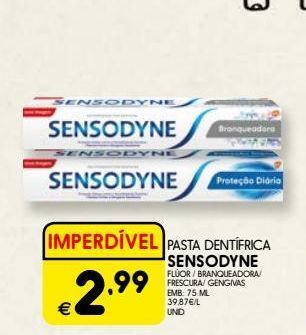 Pasta de dentes sensodyne