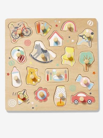 Vertbaudet Puzzle de pinos, happy, em madeira fsc® - multicolor promoção