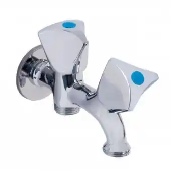 Torneira máquina lavar roupa dupla tricórnio