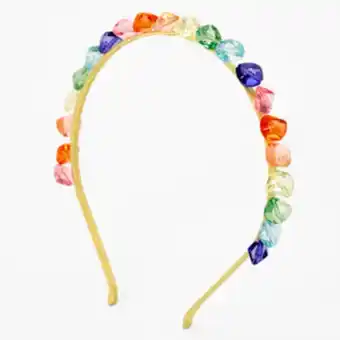 Claire's Rainbow stones headband promoção