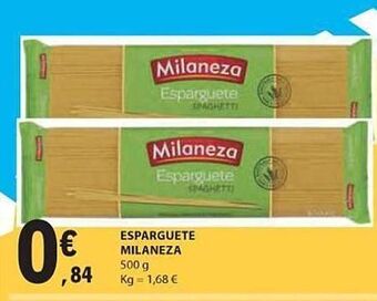 E.Leclerc Esparguete milaneza promoção
