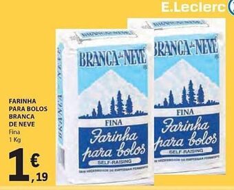 E.Leclerc Farinha branca de neve promoção