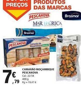 E.Leclerc Camarão pescanova promoção