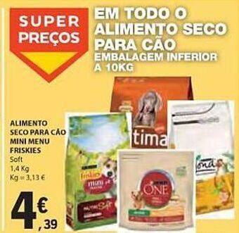 E.Leclerc Ração para cães friskies promoção