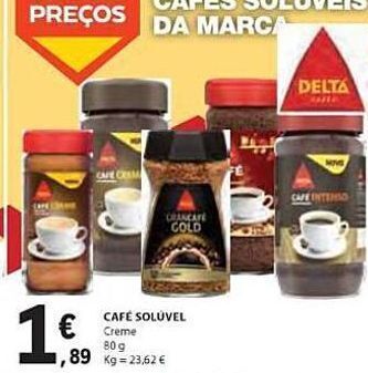 E.Leclerc Café solúvel delta promoção