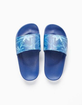 Zippy Chinelos de borracha para menino 'tropical', azul promoção