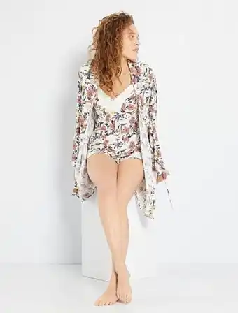 Kiabi Quimono com estampado 'flores' promoção
