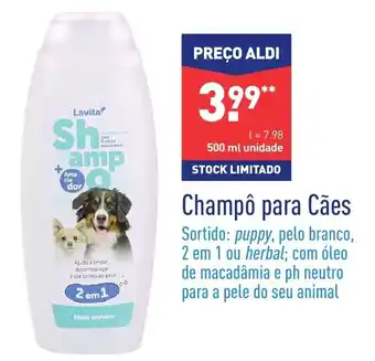 ALDI Champô para Cães promoção