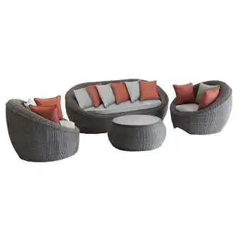 Hôma Conjunto de jardim betong castanho promoção