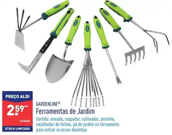 ALDI Gardenline Ferramentas de Jardim promoção