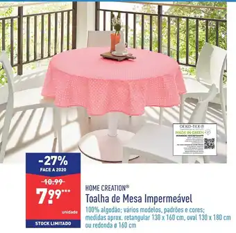 ALDI Toalha de Mesa Impermeável promoção