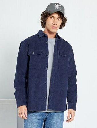 Kiabi Camisa-casaco em veludo - promoção