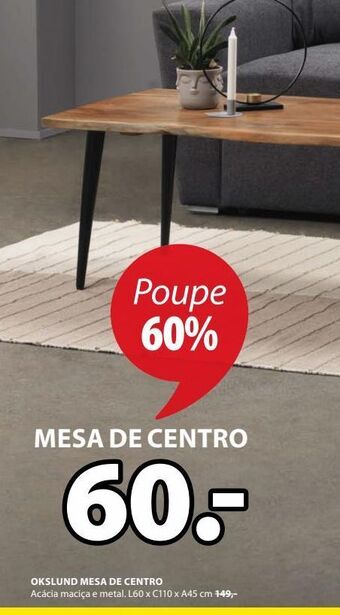JYSK Mesa de centro promoção