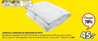 JYSK Edredom promoção