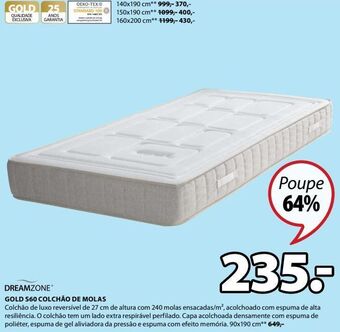 JYSK Colchão promoção