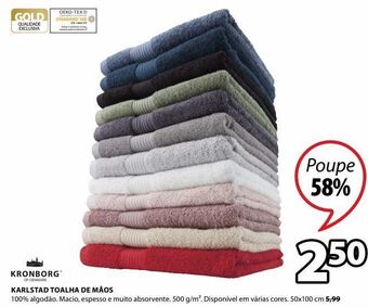 JYSK Toalha promoção
