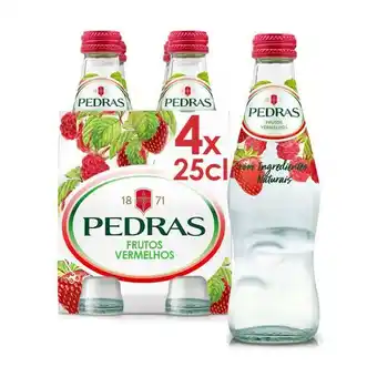 Pingo Doce Água com gás frutos vermelhos pedras - pack 4 promoção
