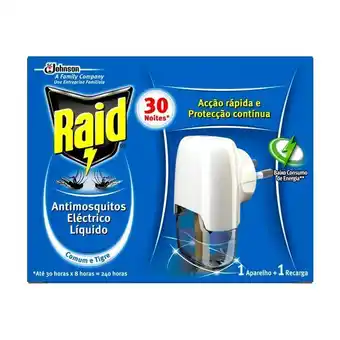 Insecticida eléctrico raid 30 noites