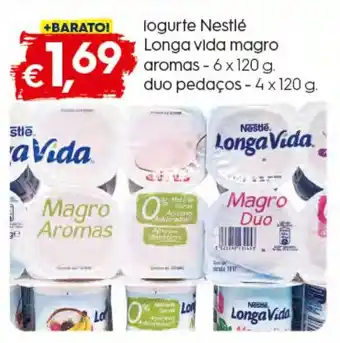 Bolama Iogurte Nestle Longa Vida Magro aromas 6x120g promoção