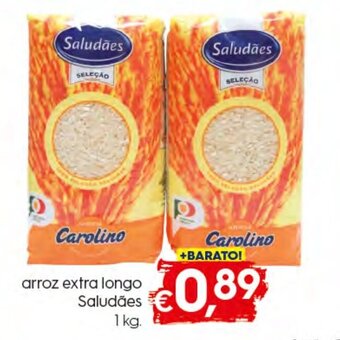 Bolama Arroz Extra longo Saludaes 1kg promoção