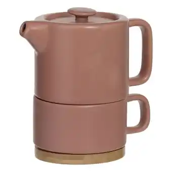 Bule com chávena terra