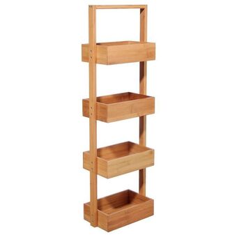 Hôma Móvel wc bambu com 4 níveis 28x15x88cm promoção