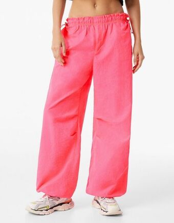 Bershka Calças jogger parachute nylon promoção