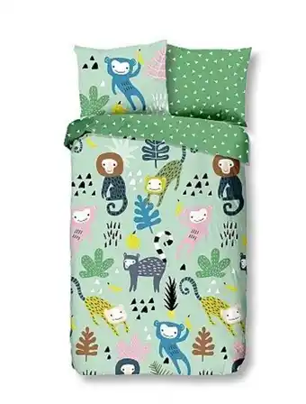 Kiabi Conjunto de cama de solteiro 'macacos' promoção