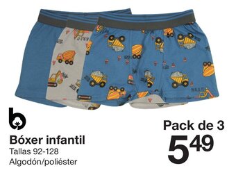 Boxer Infantil Tallas 92-128