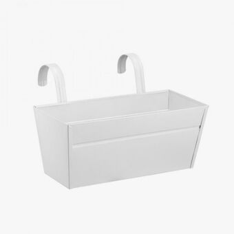Vaso floreira para pendurar garden branco 7l