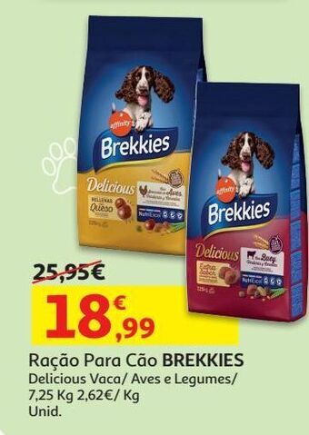 Auchan Ração cão brekkies promoção