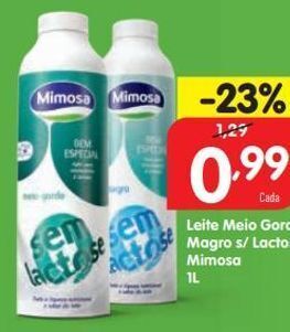 Minipreço Leite sem lactose mimosa promoção