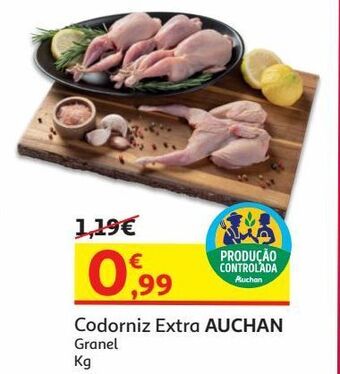 Auchan Codorniz extra vida auchan:granel promoção