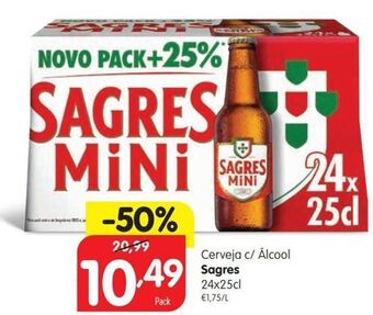 Minipreço Cerveja sagres mini promoção