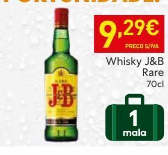Recheio Uísque j&b promoção