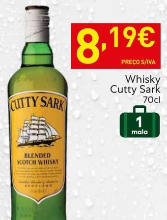 Recheio Uísque cutty sark promoção